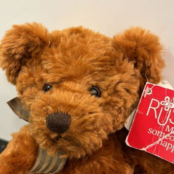 RUSS Berrie And Co, Make Someone Happy Brown Teddy Bear Tag 9" Stuffed Plush - Picture 2 of 11